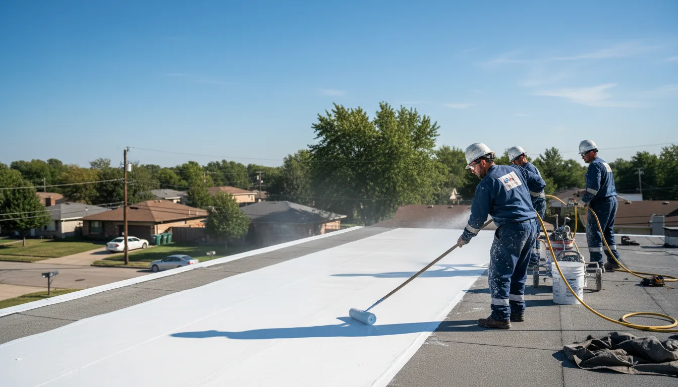 Commercial roof coating in Slaughters, KY near me